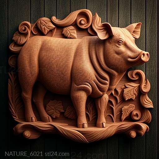 Nature and animals (st Pig 1, NATURE_6021) 3D models for cnc